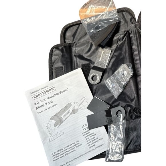 Craftsman 2.0 Amp Variable Multi Power Tool Sander Saw 320 23465 & Attachments - Picture 2 of 7